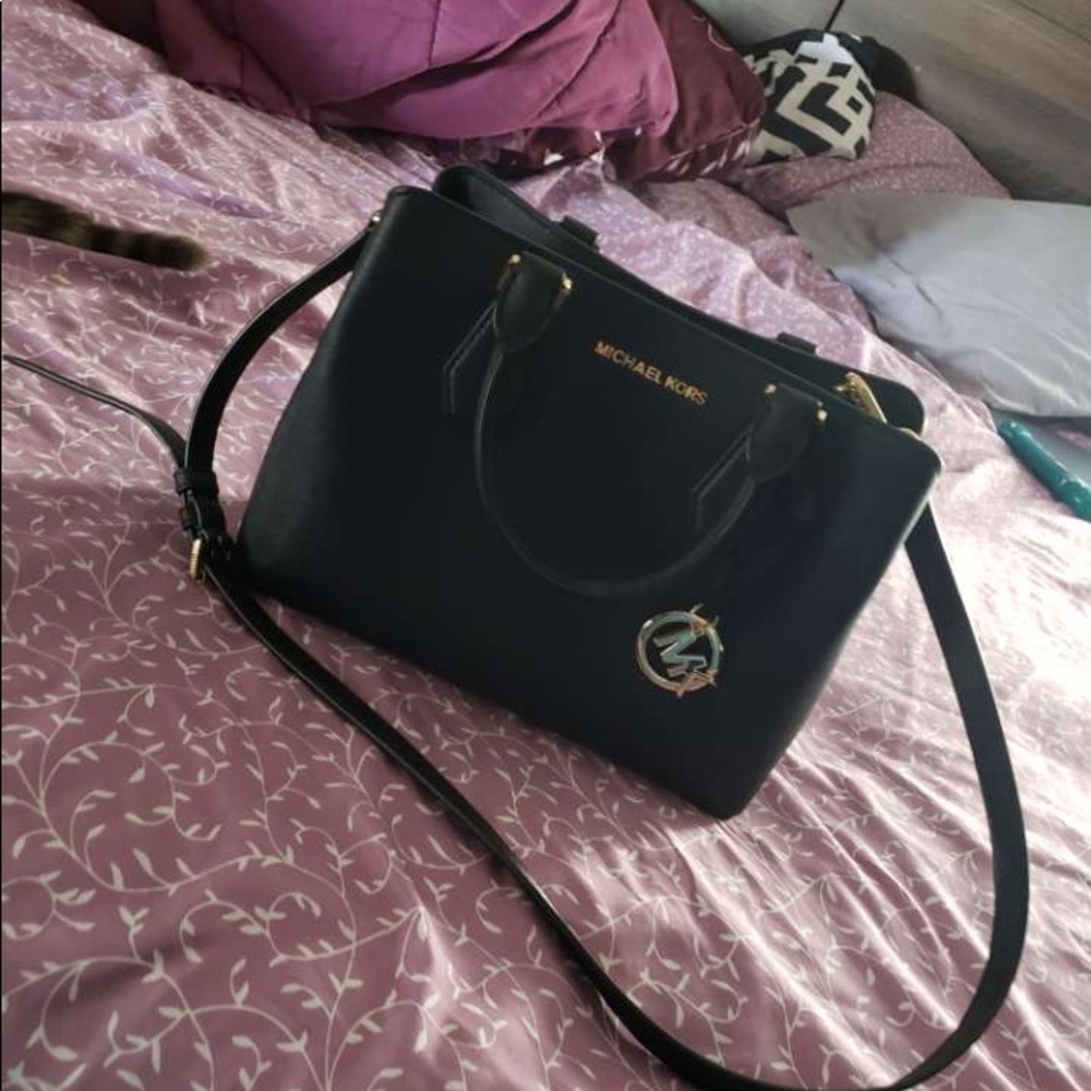 Michael kors jet black purse